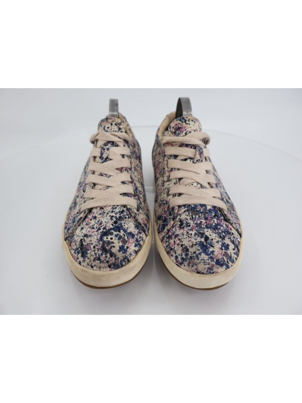 Taos Women's Star Sneaker Size 6.5 Floral Canvas Lace Up Walking Shoe - Picture 3 of 14